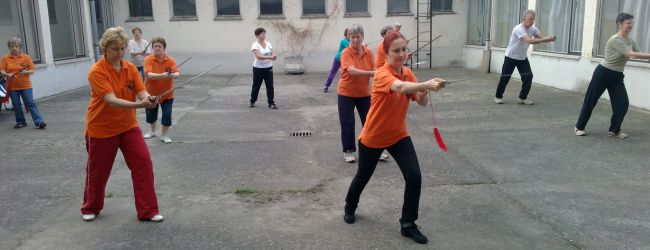 tai chi kard - gyakorl�s a szabadban 2013