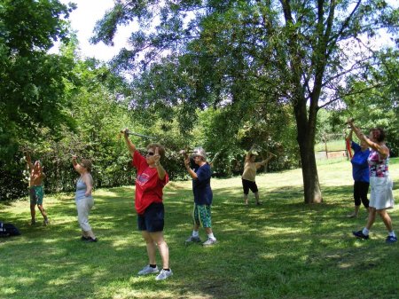 tai chi - gyakorl�s a szabadban Varb� 2014